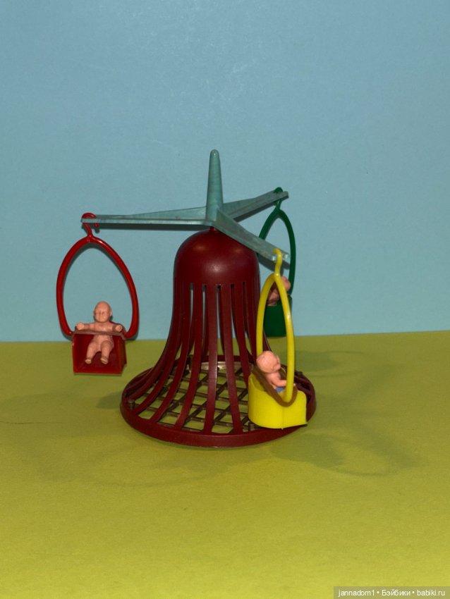 Очень редкая карусель с пупсиками, родом из детства, размер 12 см (фото 7)