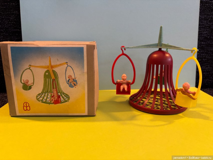 Очень редкая карусель с пупсиками, родом из детства, размер 12 см (фото 6)