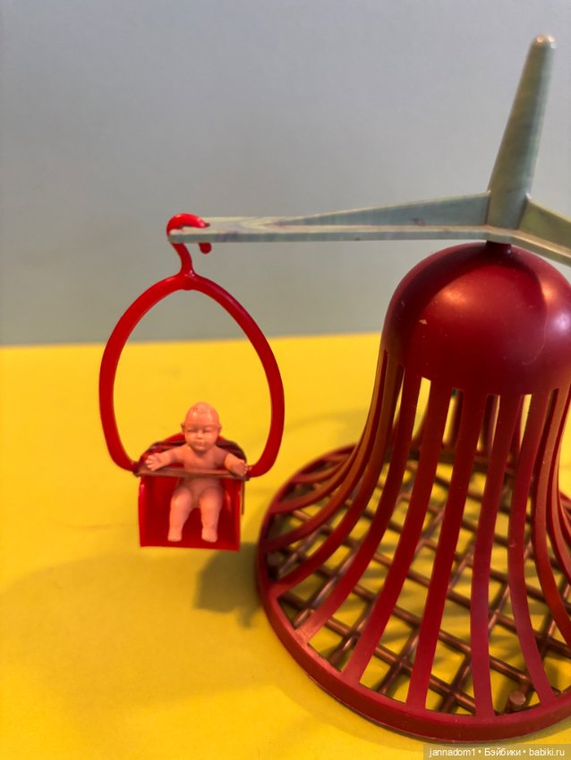Очень редкая карусель с пупсиками, родом из детства, размер 12 см (фото 5)