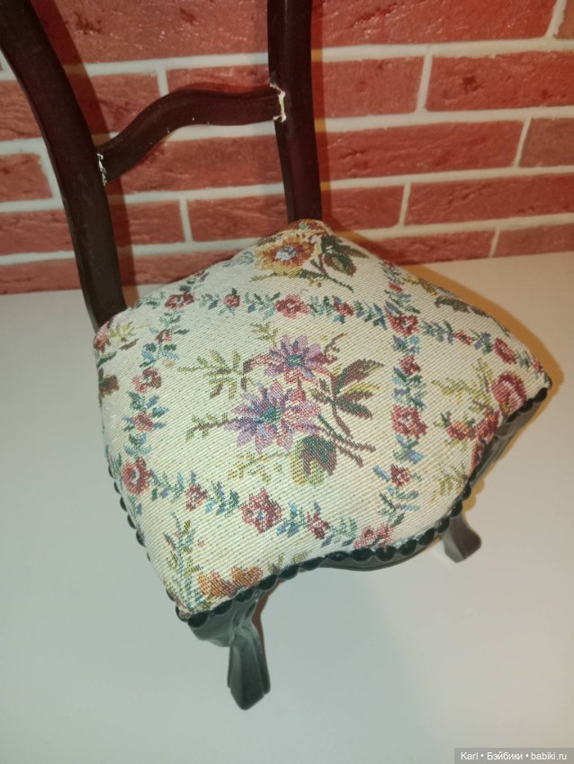 Мягкий стул для больших кукол. Винтаж (фото 5)