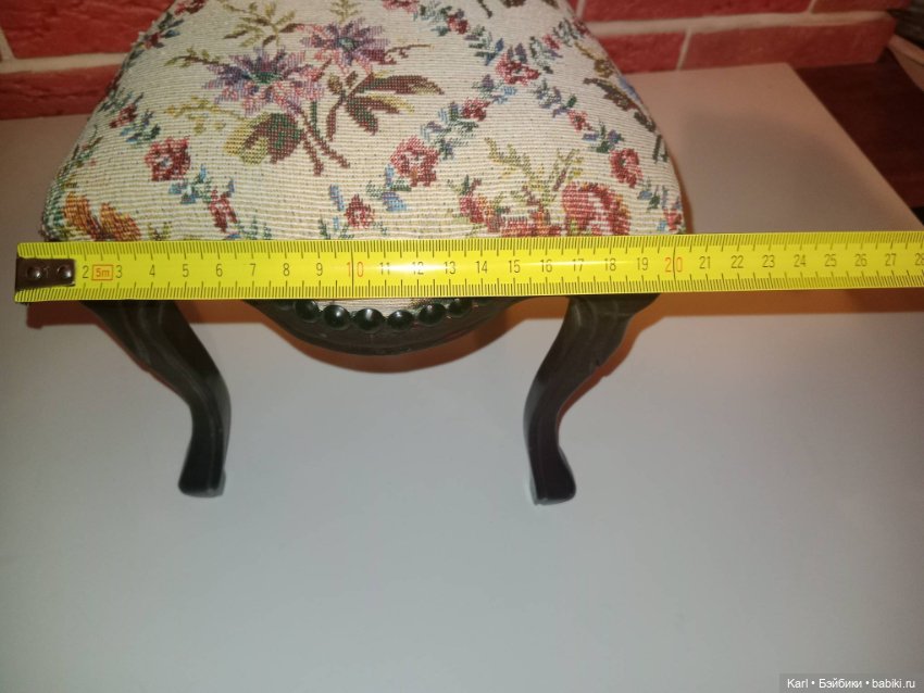 Мягкий стул для больших кукол. Винтаж (фото 7)
