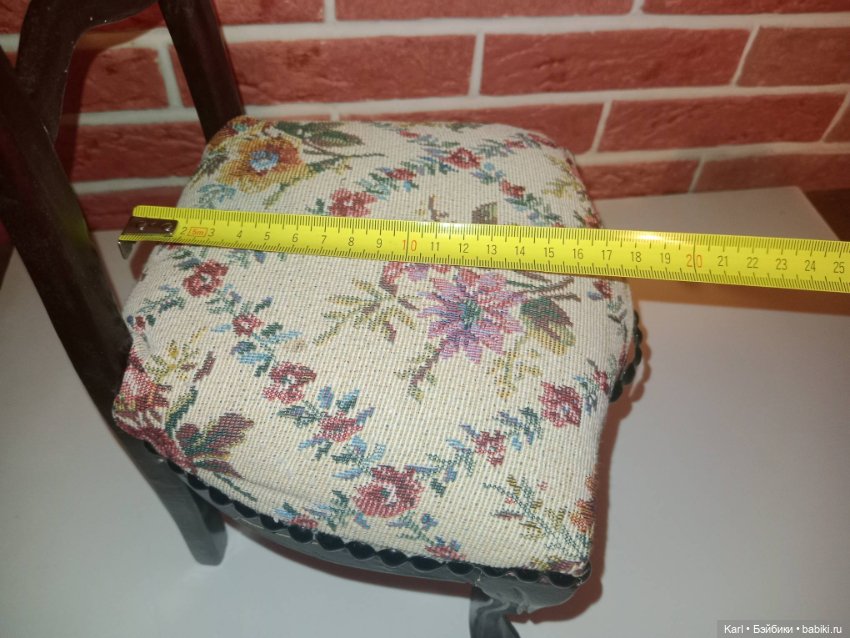 Мягкий стул для больших кукол. Винтаж (фото 8)