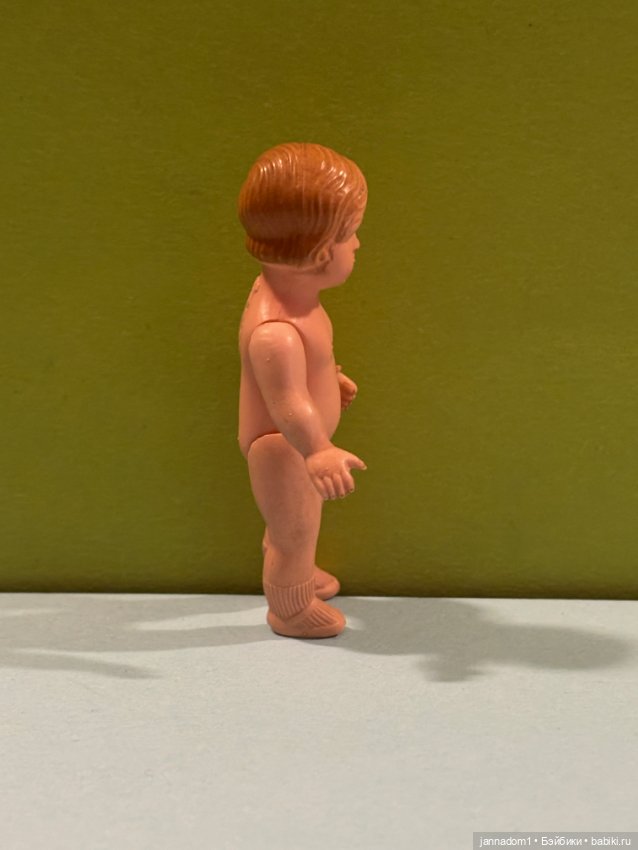 Целлулоидная куколка Celba с рельефными волосами, высота 7,5 см (фото 4)