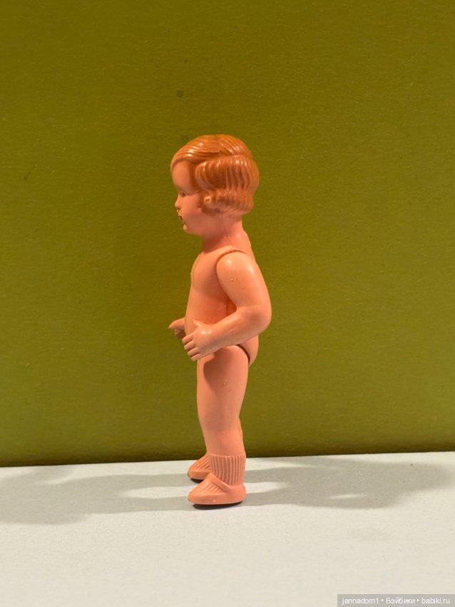 Целлулоидная куколка Celba с рельефными волосами, высота 7,5 см (фото 3)