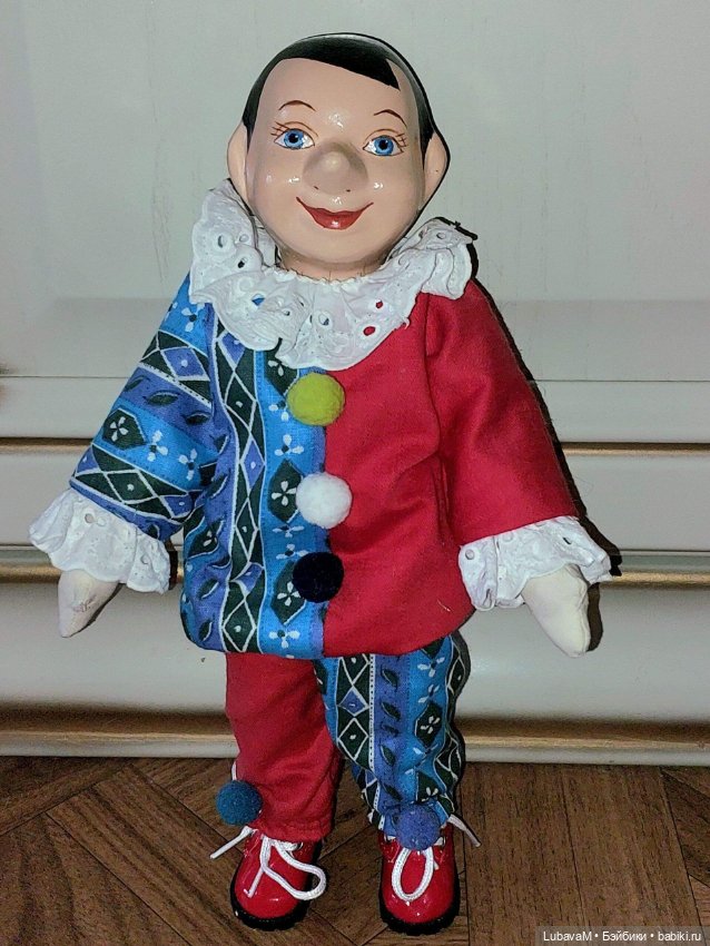 Клоун, петрушка, прессопилки. Игрушка СССР (фото 2)