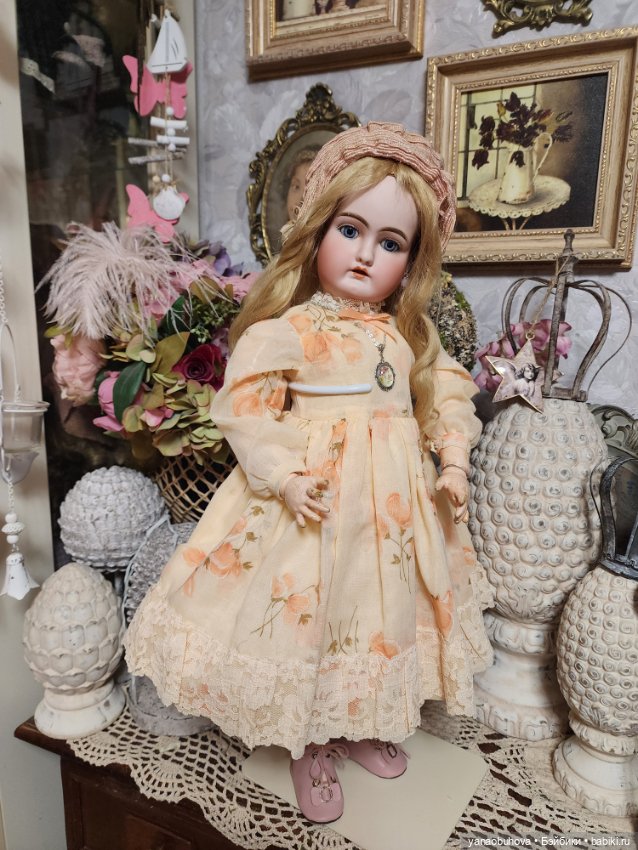 Антикварная ранняя кукла Хандверк 79, рост 55 см (фото 9)