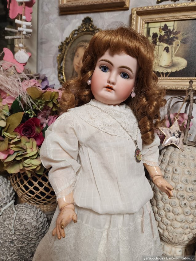 Антикварная ранняя кукла Хандверк 79, рост 55 см (фото 6)