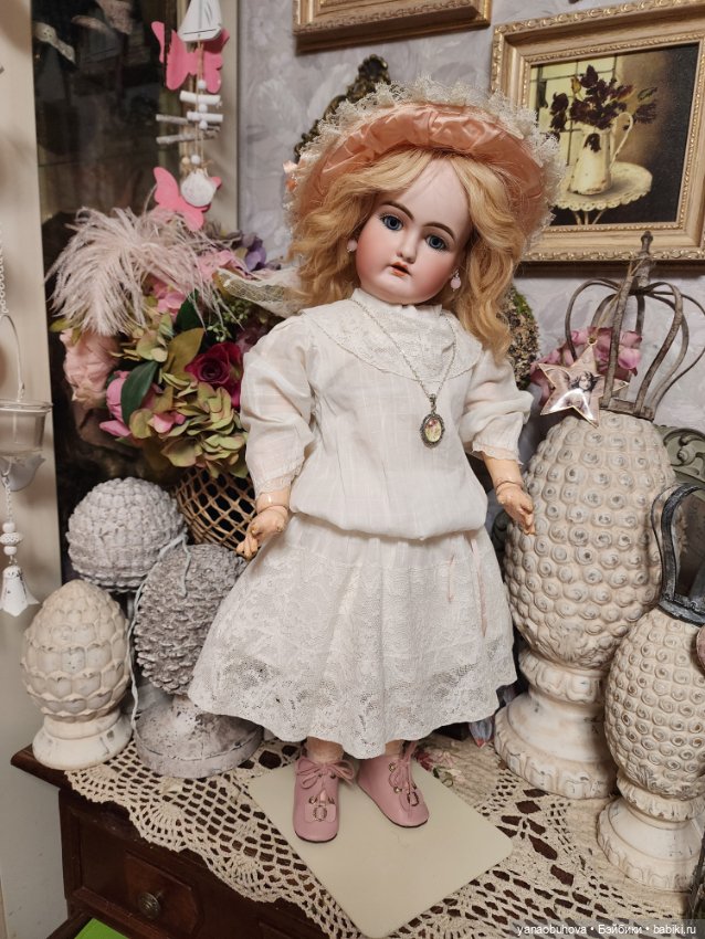 Антикварная ранняя кукла Хандверк 79, рост 55 см (фото 4)