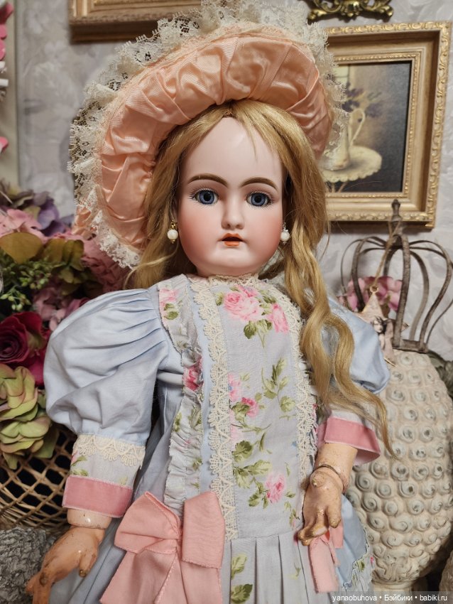 Антикварная ранняя кукла Хандверк 79, рост 55 см (фото 7)