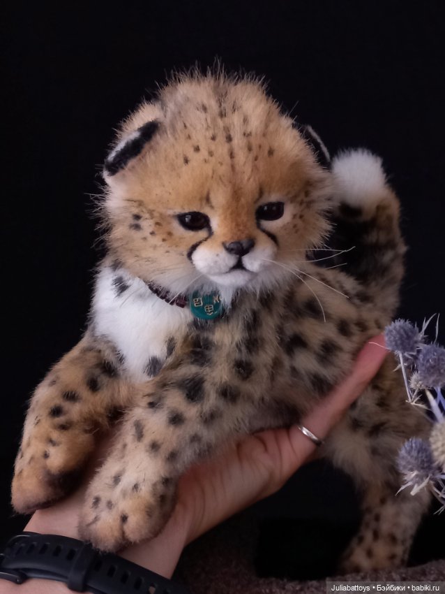 Мягкая игрушка гепард Реалистичный котенок 🐆 (фото 2)