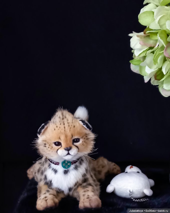Мягкая игрушка гепард Реалистичный котенок 🐆