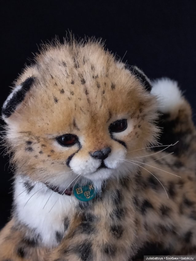 Мягкая игрушка гепард Реалистичный котенок 🐆 (фото 7)