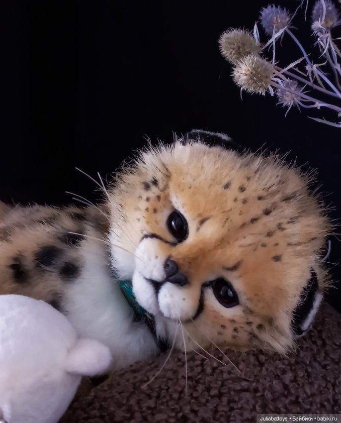 Мягкая игрушка гепард Реалистичный котенок 🐆 (фото 4)