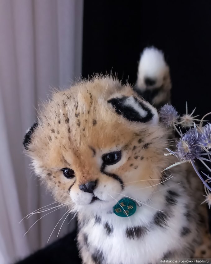 Мягкая игрушка гепард Реалистичный котенок 🐆 (фото 9)