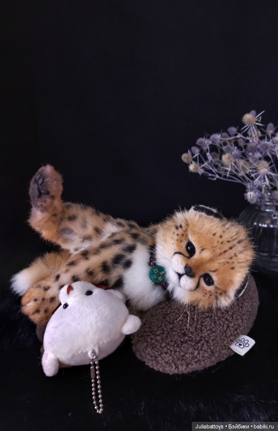Мягкая игрушка гепард Реалистичный котенок 🐆 (фото 6)