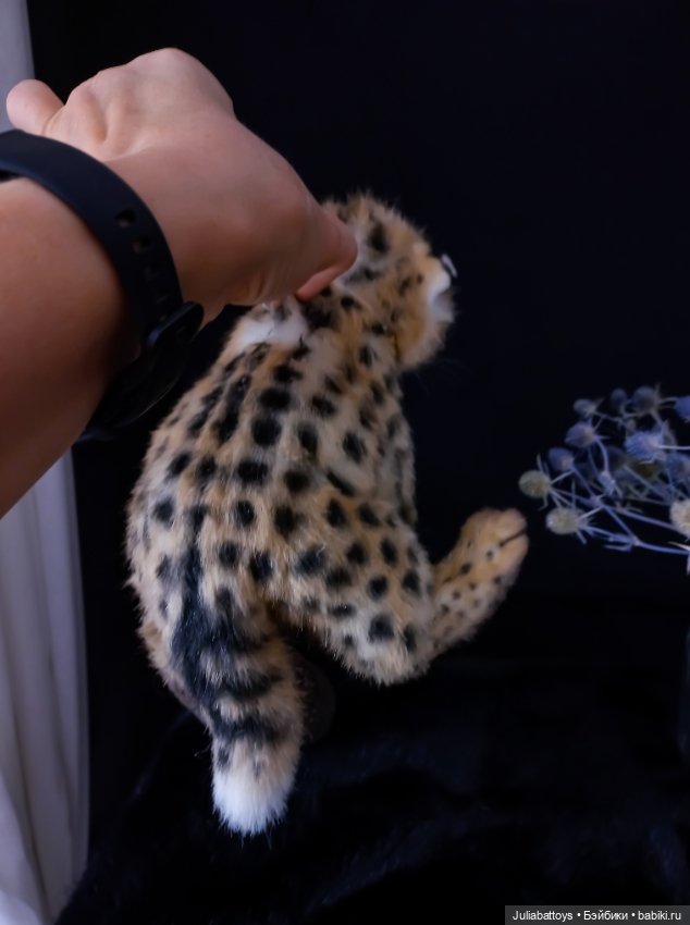 Мягкая игрушка гепард Реалистичный котенок 🐆 (фото 5)