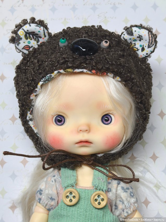 Шапка Медвежонок на монст monst