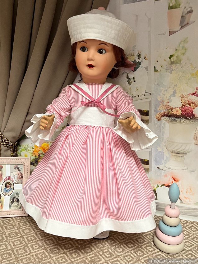 Платье для антикварной, винтажной куклы