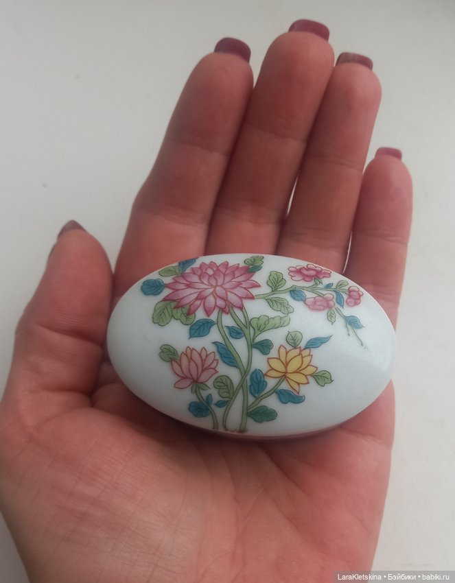 Лимож Франция. Пара миниатюрных шкатулок из фарфора (фото 8)