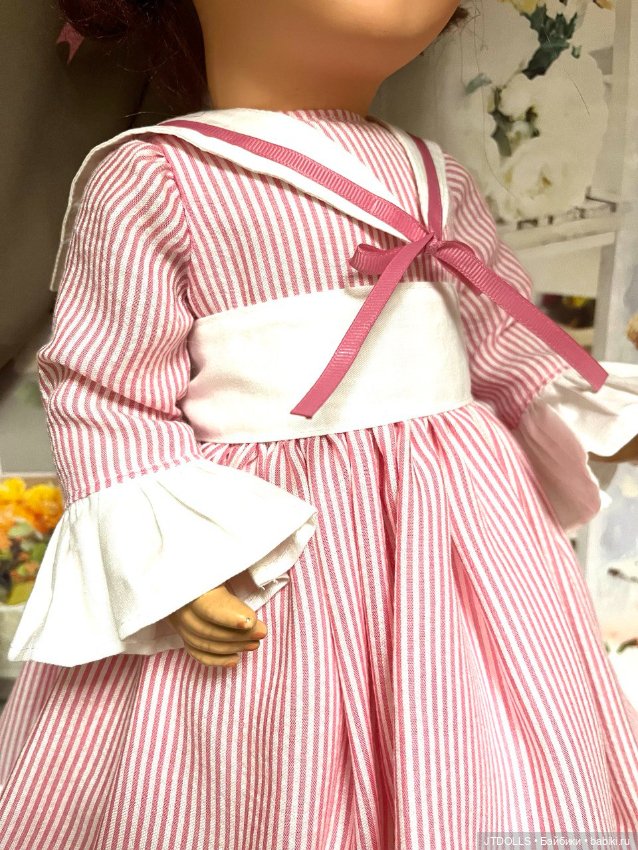 Платье для антикварной, винтажной куклы (фото 5)