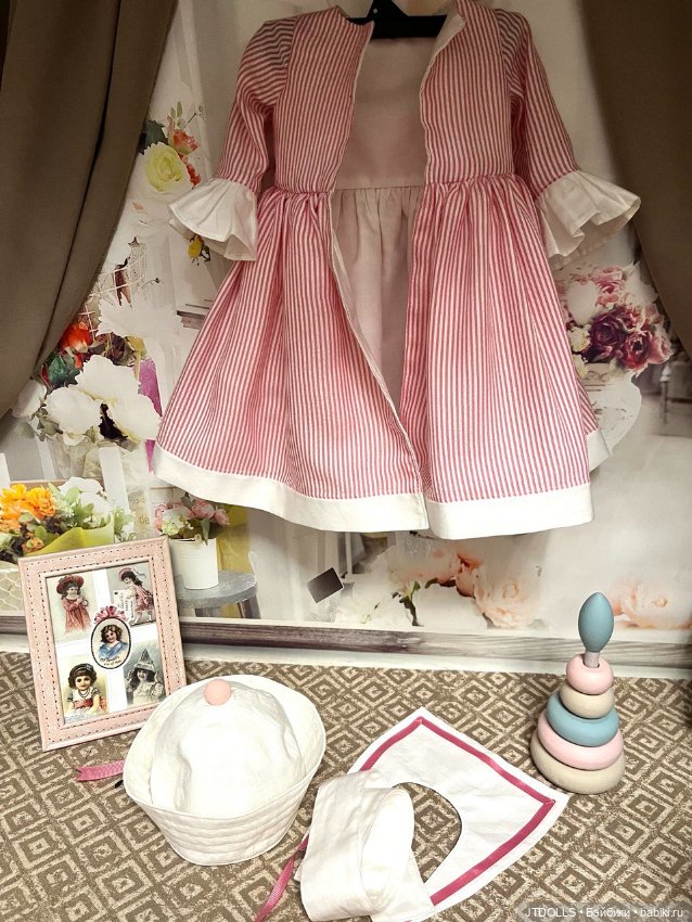 Платье для антикварной, винтажной куклы (фото 8)