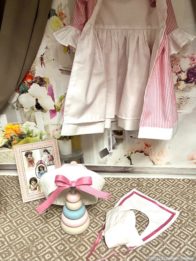 Платье для антикварной, винтажной куклы (фото 9)