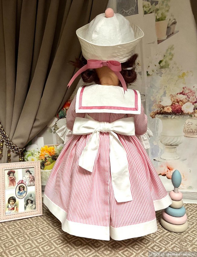 Платье для антикварной, винтажной куклы (фото 6)