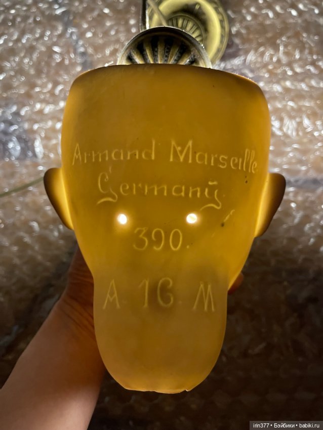 Огромная антикварная голова Armand Marseille 390 (фото 10)