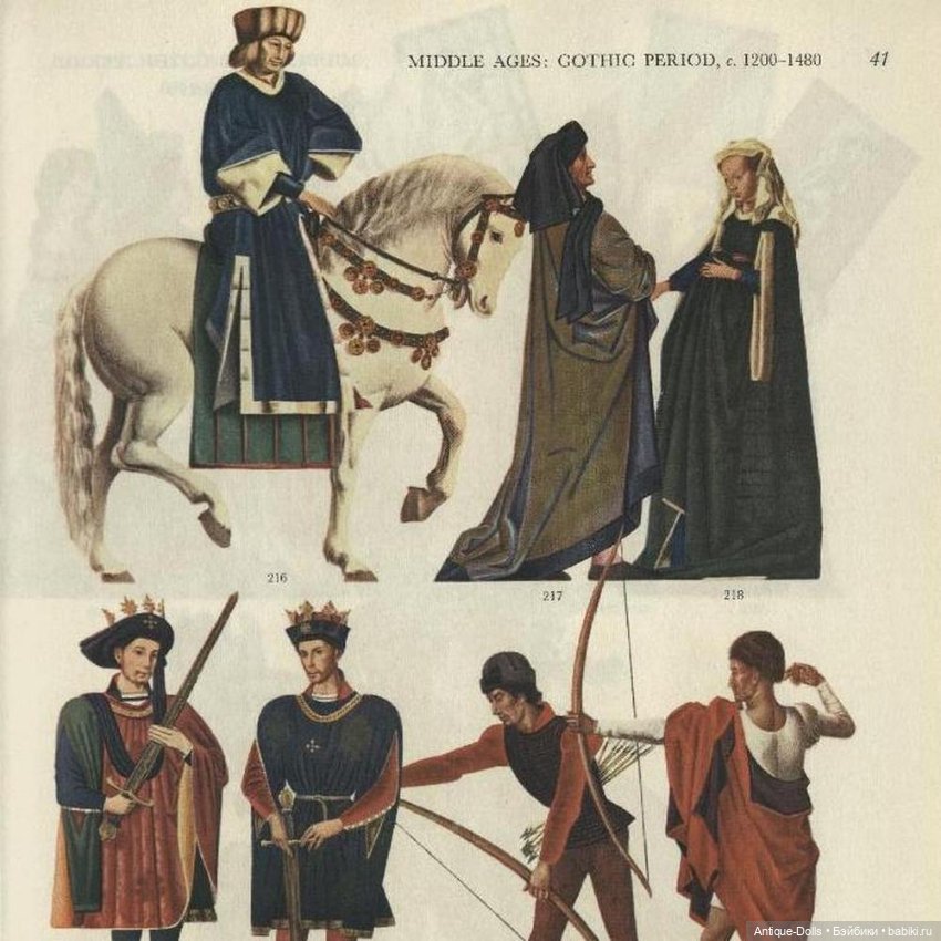 Книга Costumes and Styles, автор Henny Harald Hansen (1956) — редкое издание по истории костюма (фото 9)