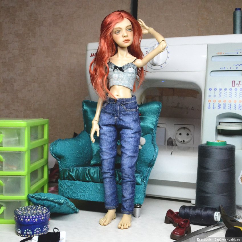 Джинсы для Птички Лоры ptichkaartdolls (фото 4)