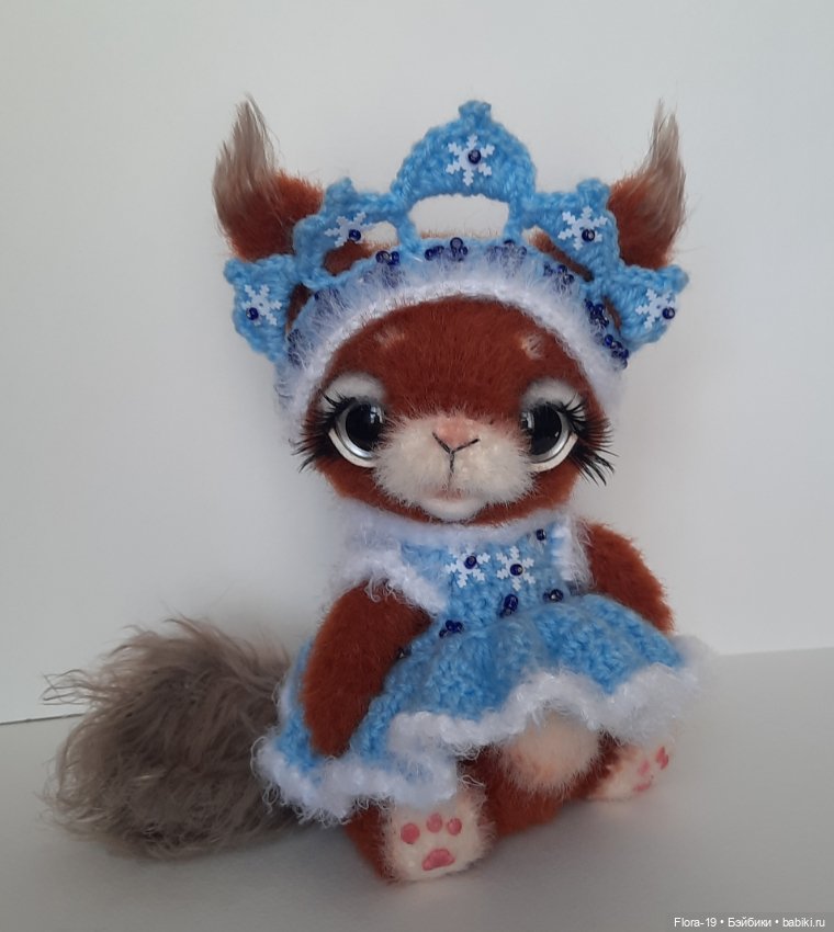 Белочка-Снегурочка — Авторские игрушки (фото 6)