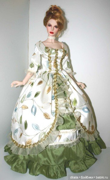 Выкройка PDF в натуральную величину / историческое платье для куклы Иплхаус 1/3 EID BJD 65 см (фото 3)