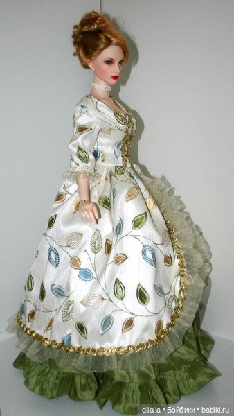 Выкройка PDF в натуральную величину / историческое платье для куклы Иплхаус 1/3 EID BJD 65 см (фото 5)