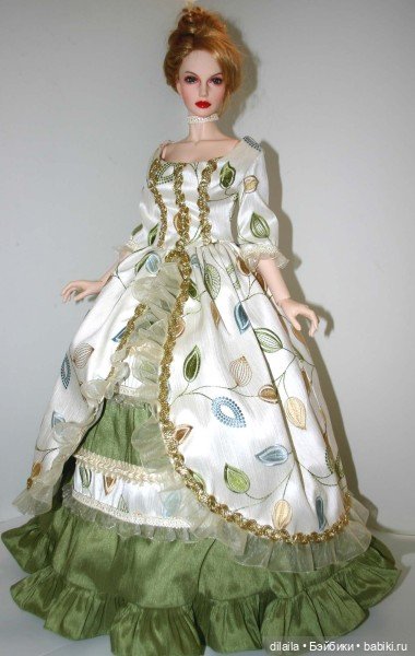 Выкройка PDF в натуральную величину / историческое платье для куклы Иплхаус 1/3 EID BJD 65 см (фото 2)