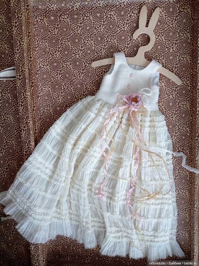 🎄❄💗Платье "Рождественское утро" для Цвергназе/Zwergnase