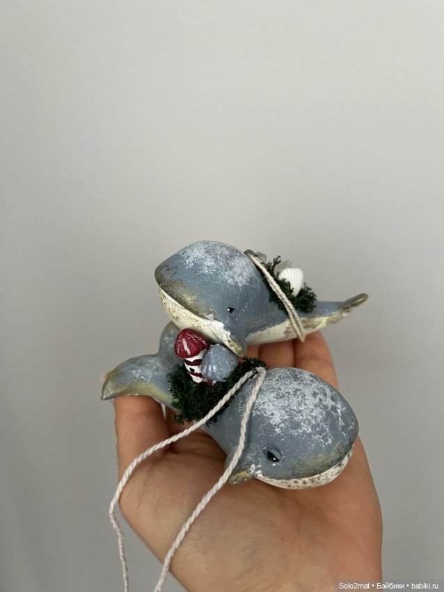 Игрушка подвеска кит — Авторские игрушки (фото 2)