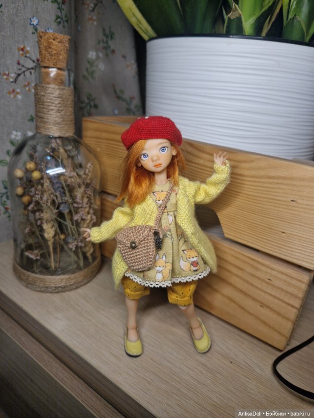 Авторская кукла Соня. 16 см (фото 4)