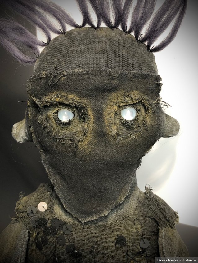 Фантазийная текстильная кукла ручной работы (фото 3)