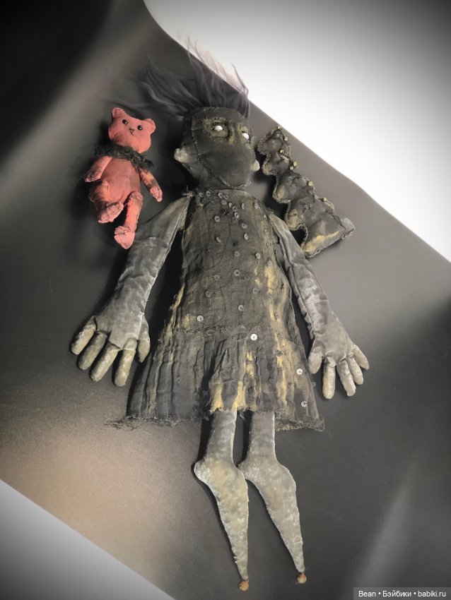 Фантазийная текстильная кукла ручной работы (фото 8)