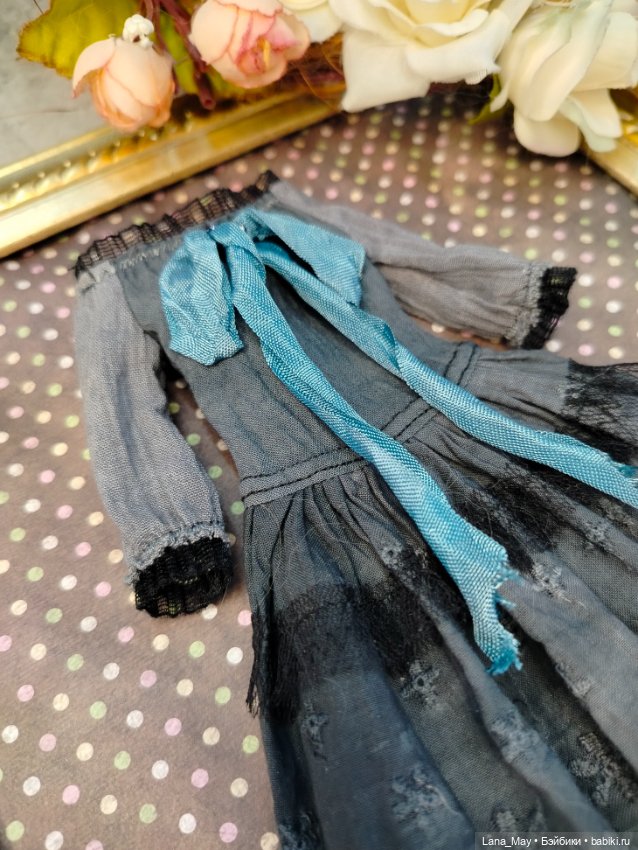 Платье для кукол «Парижское утро» (фото 4)