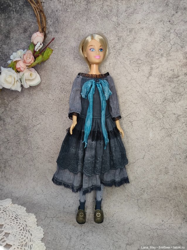 Платье для кукол «Парижское утро» (фото 6)