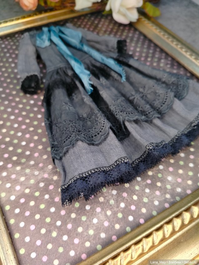 Платье для кукол «Парижское утро» (фото 3)