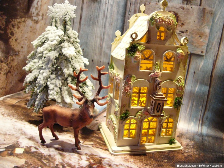 Красивый домик - светильник для кукол (фото 2)