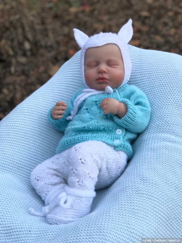 Комплекты вязаные для малышей реборн 50-52 см (фото 7)
