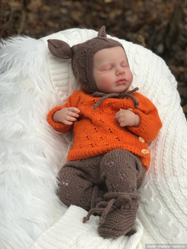 Комплекты вязаные для малышей реборн 50-52 см