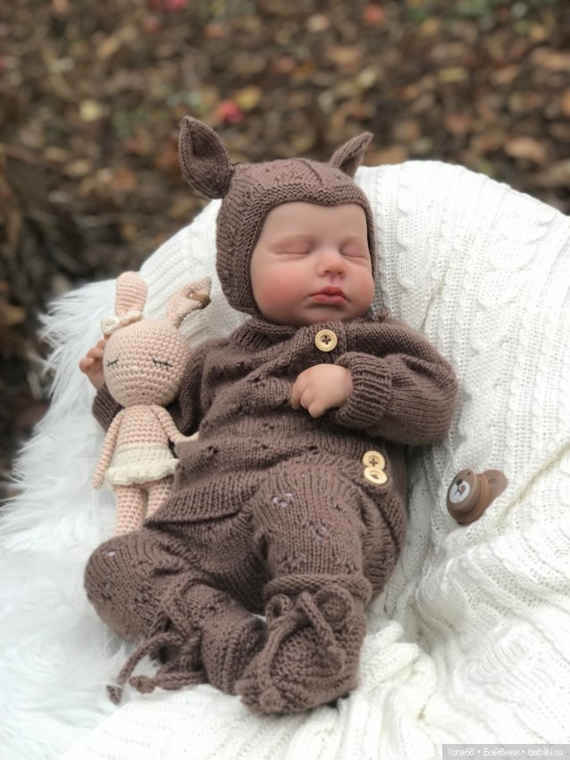 Комплекты вязаные для малышей реборн 50-52 см (фото 2)