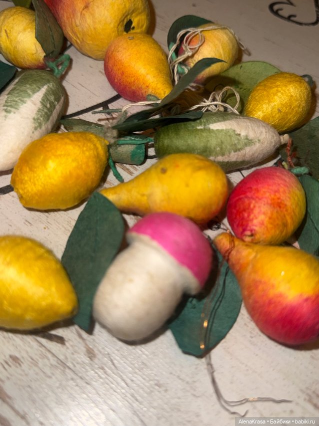 Лот ватных елочных игрушек ссср (фото 3)