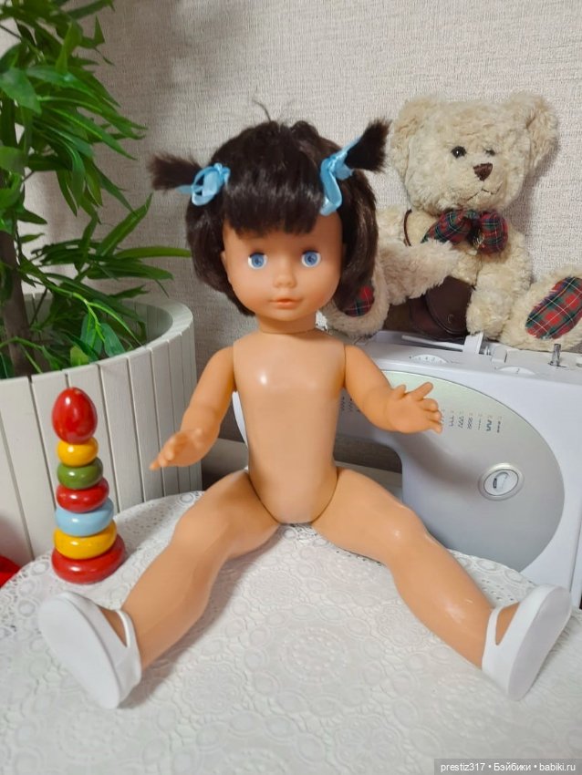 Большая, 50 см, в новом состоянии, кукла ГДР (фото 7)