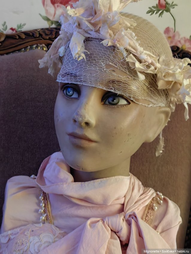 Антикварная кукла-шляпный манекен (фото 6)