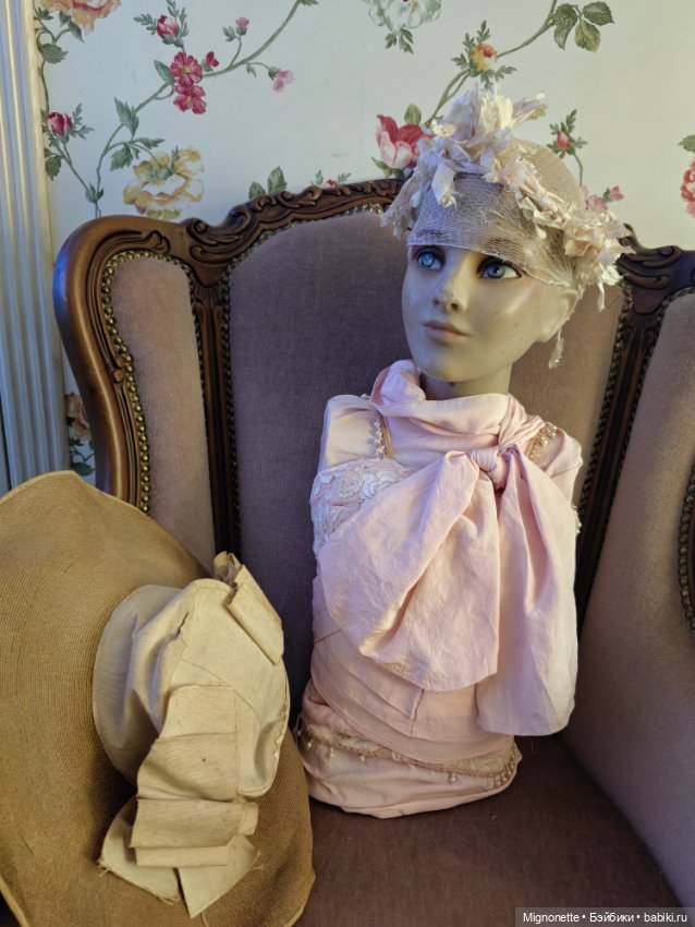 Антикварная кукла-шляпный манекен (фото 4)